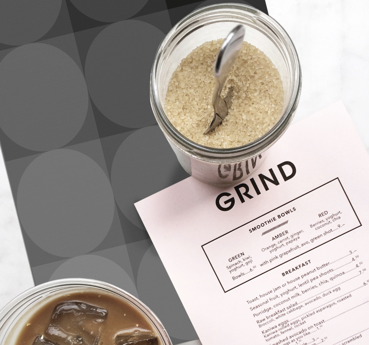 Set de table design bois motif circulaire subtil - TenStickers