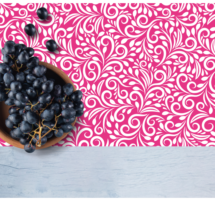 Set de table design bois motif tourbillon floral - TenStickers