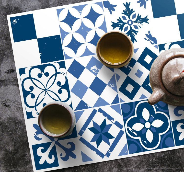 Set de table design bois motifs géométriques - TenStickers