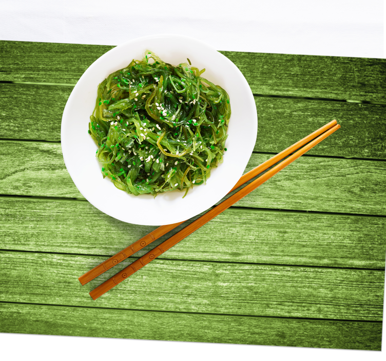 Set de table design bois surface bois vert - TenStickers