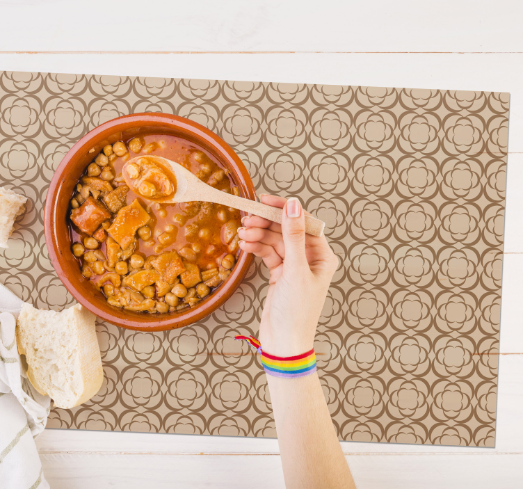 Set de table design bois surface élégante à motifs - TenStickers