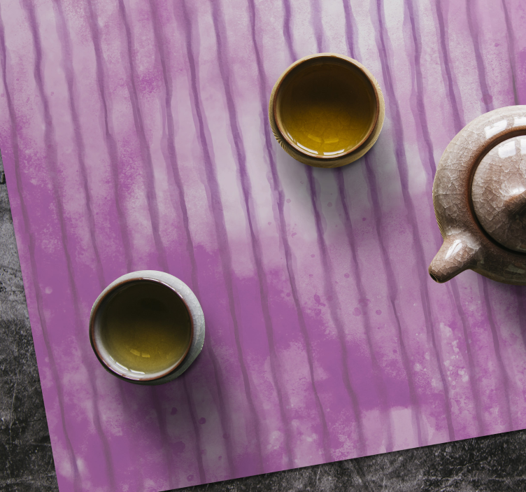 Set de table design bois surface nervurée élégante - TenStickers