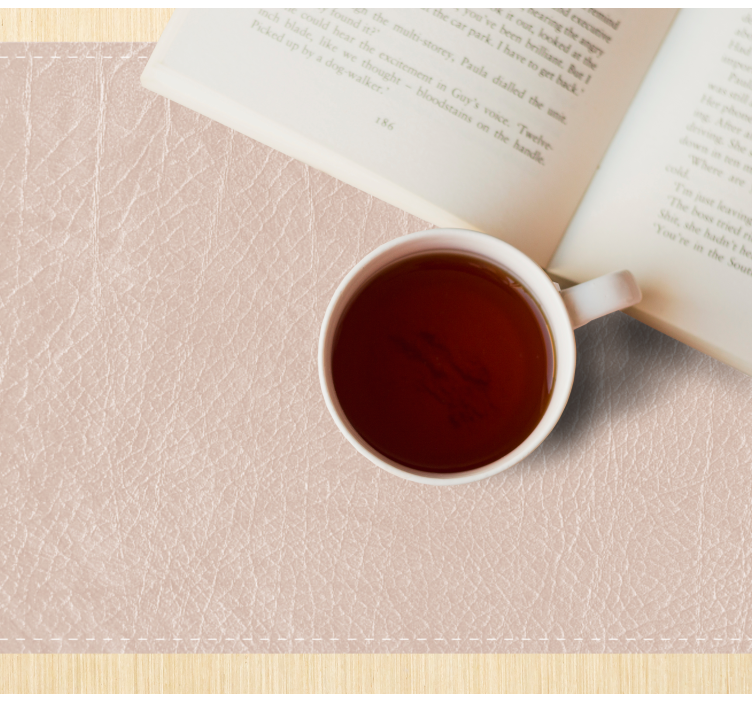 Set de table design bois surface neutre texturée - TenStickers