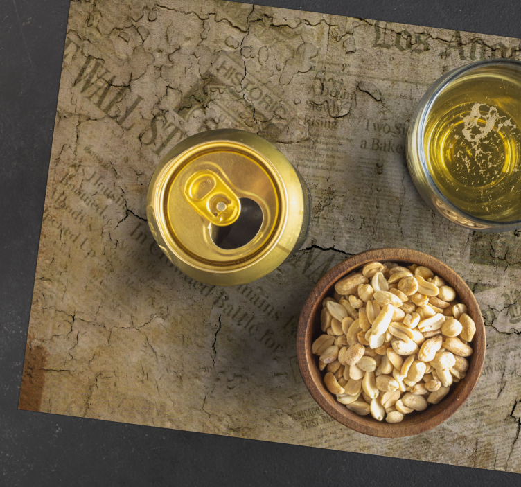 Set de table design bois surface papier craquelé - TenStickers