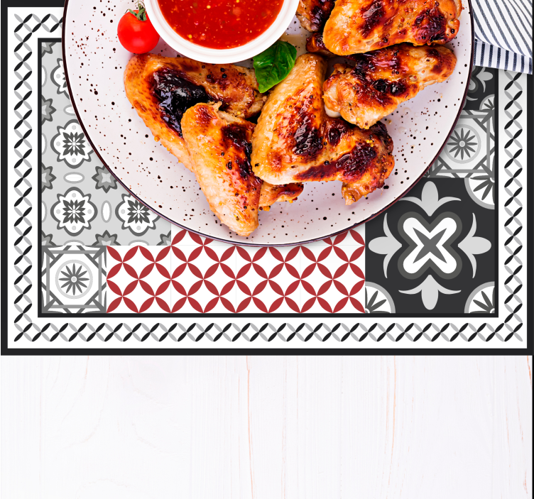 Set de table design bois surface texturée sophistiquée - TenStickers