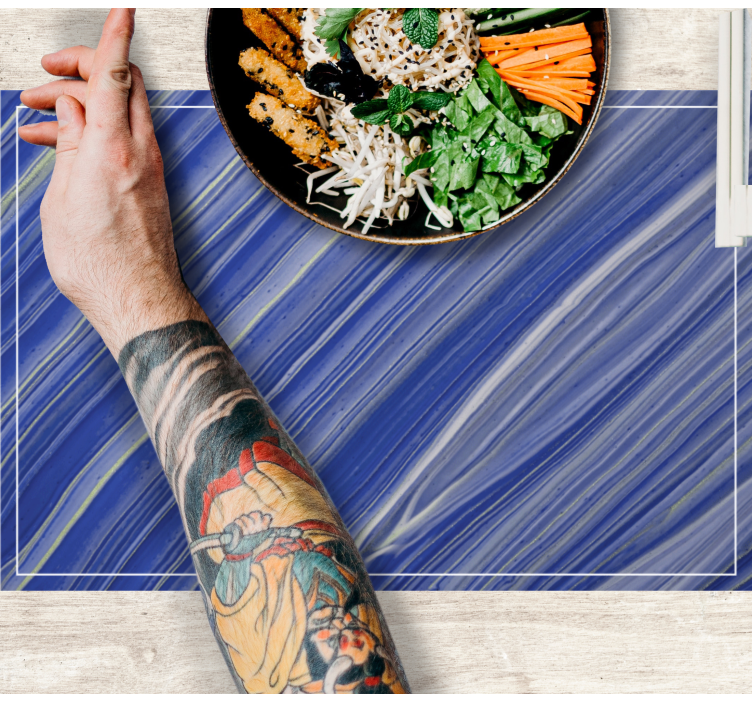 Set de table design bois texture marbre - TenStickers