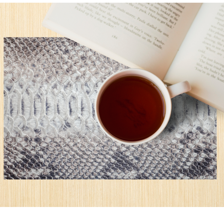 Set de table design bois texture peau de serpent - TenStickers