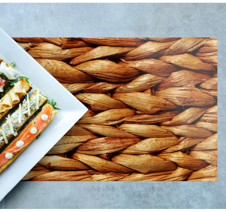 Set de table design bois tressé naturel - TenStickers