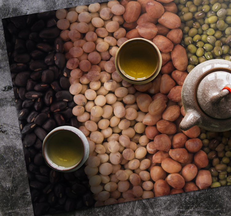 Set de table design bois variété de fruits secs - TenStickers