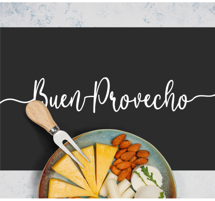 Set de table design citation affirmation culinaire élégante - TenStickers