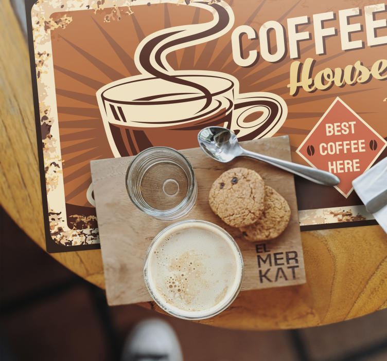 Set de table design citation café et convivialité - TenStickers