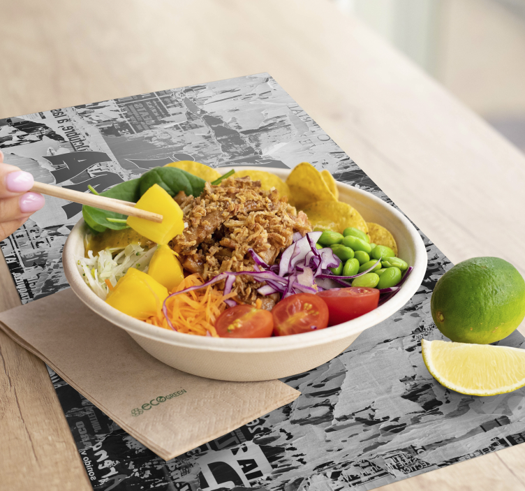 Set de table design citation message audacieux - TenStickers