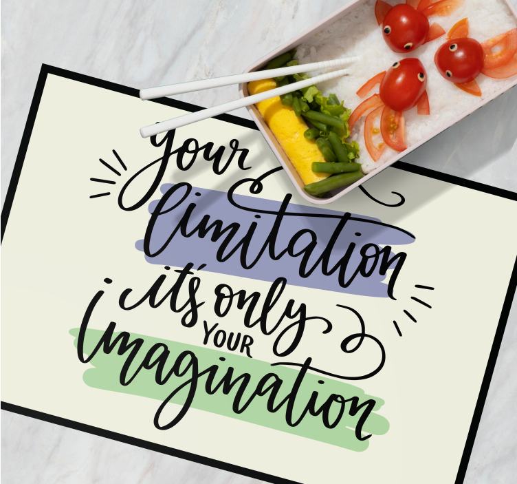 Set de table design citation œuvre phrase motivante - TenStickers