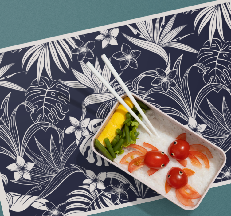Set de table design élégant imprimé floral tropical - TenStickers