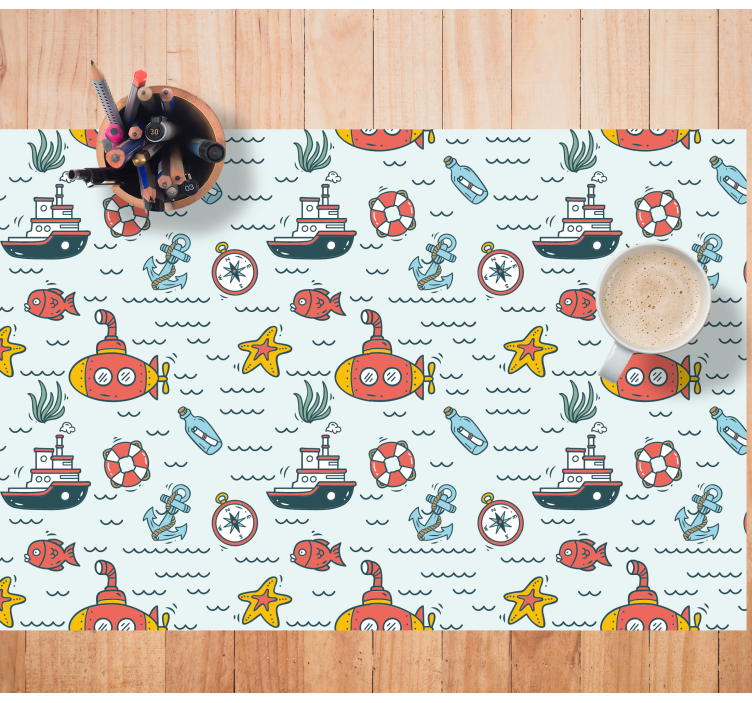 Set de table design enfant aventure sous-marine - TenStickers