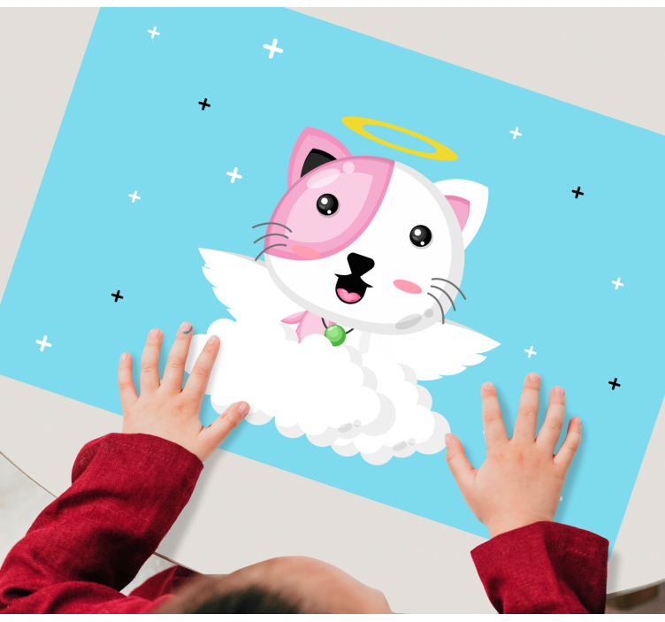 Set de table design enfant chat ange mignon - TenStickers