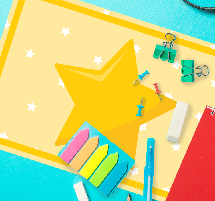 Set de table design enfant étoile colorée - TenStickers