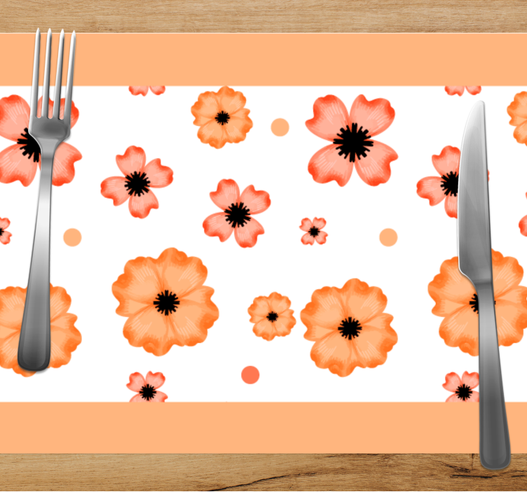 Set de table design enfant inspiration florale - TenStickers