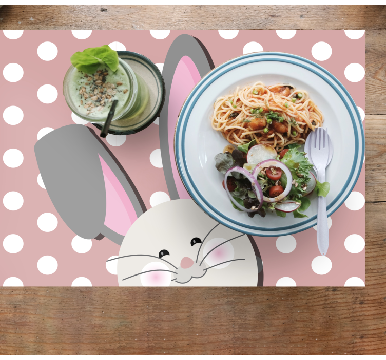 Set de table design enfant lapin joyeux - TenStickers