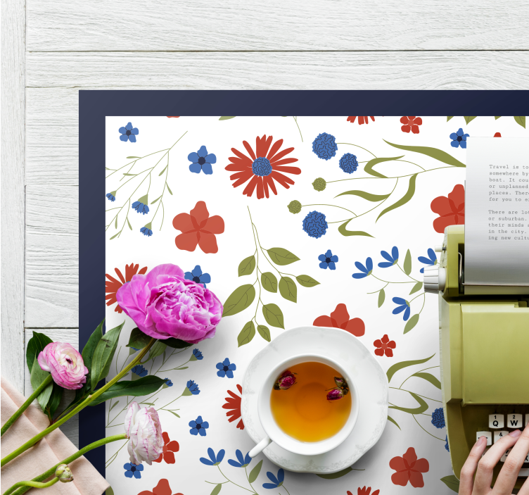 Set de table design enfant motif floral enchanté - TenStickers