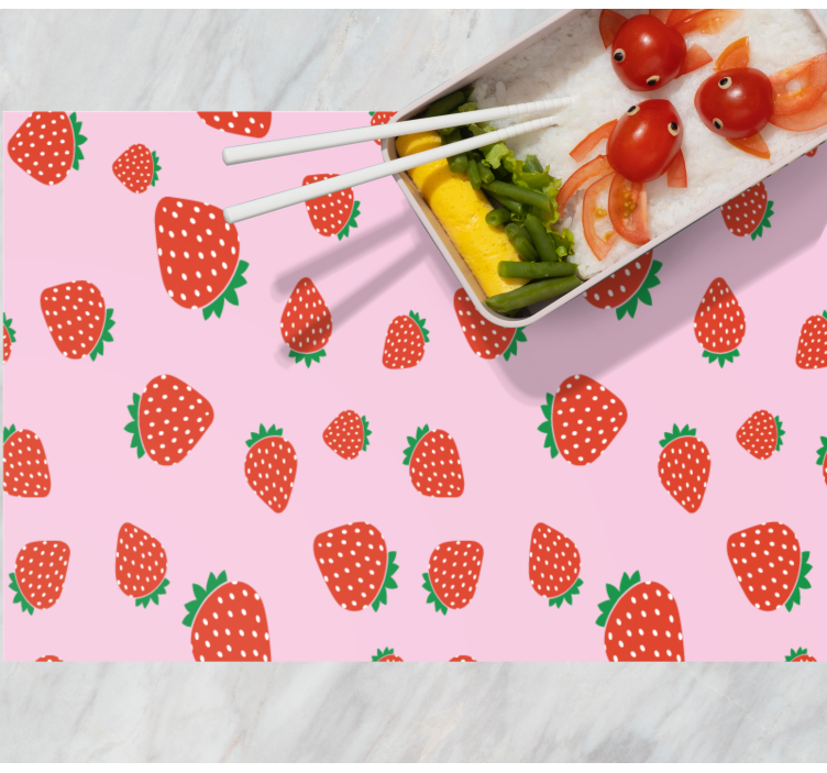 Set de table design enfant motif fraise - TenStickers