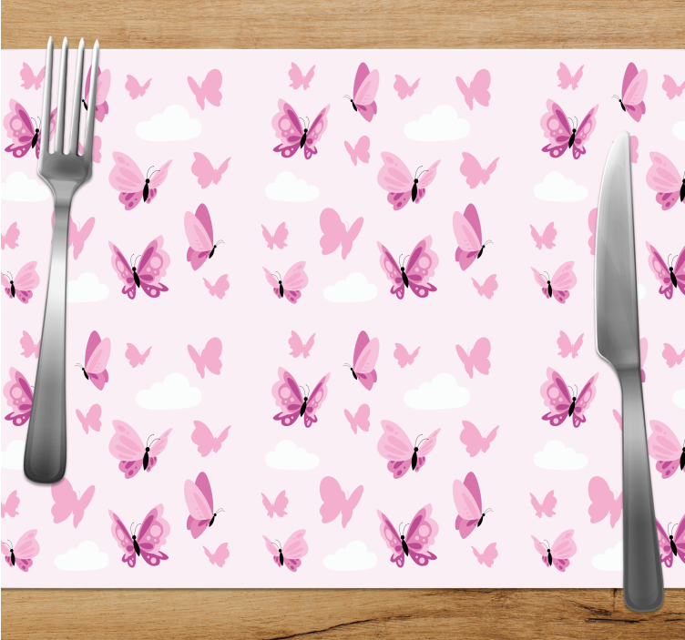 Set de table design enfant motif papillon - TenStickers