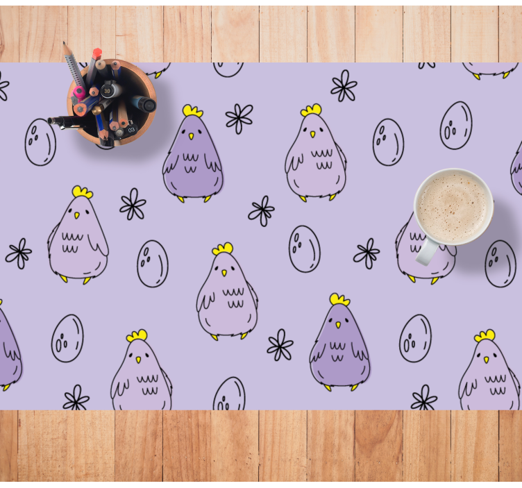Set de table design enfant motif poules mignonnes - TenStickers