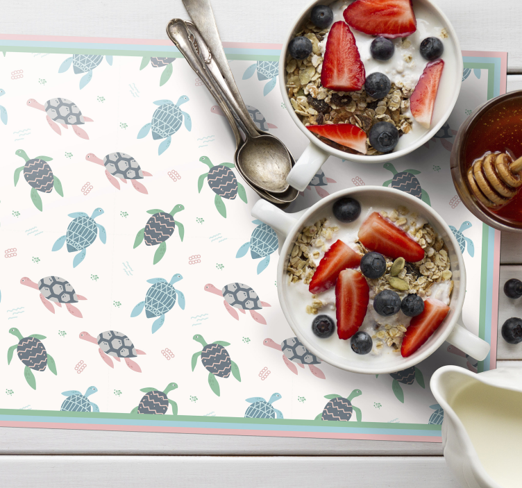 Set de table design enfant motif tortue - TenStickers