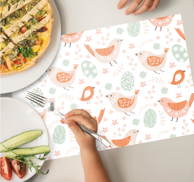 Set de table design enfant motifs d'oiseaux charmants - TenStickers