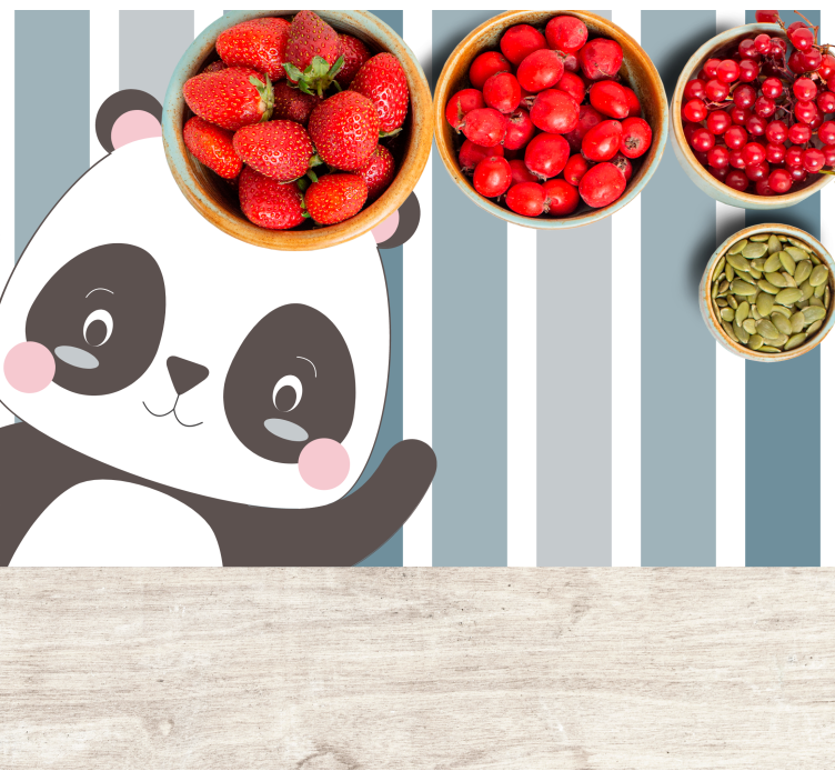 Set de table design enfant panda en personnage - TenStickers