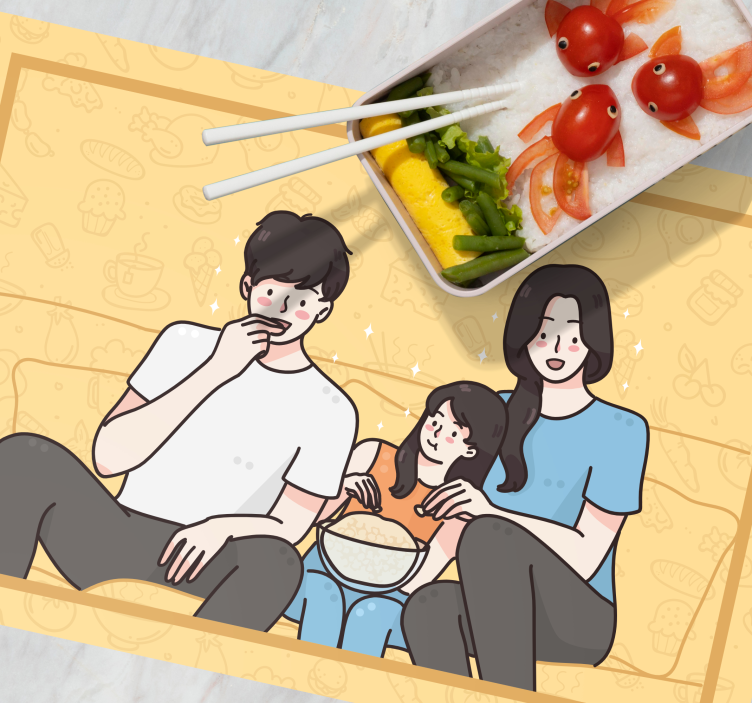 Set de table design enfant pour partager des collations - TenStickers