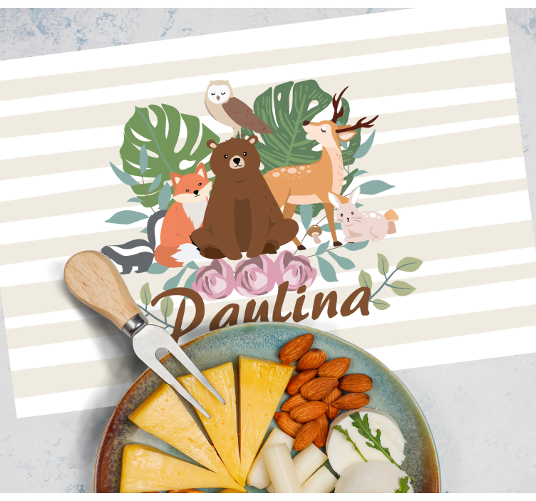 Set de table design enfant rassemblement d'animaux amusants - TenStickers