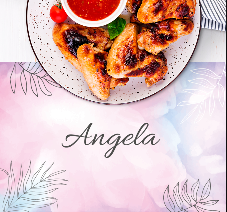 Set de table design floral élégant - TenStickers