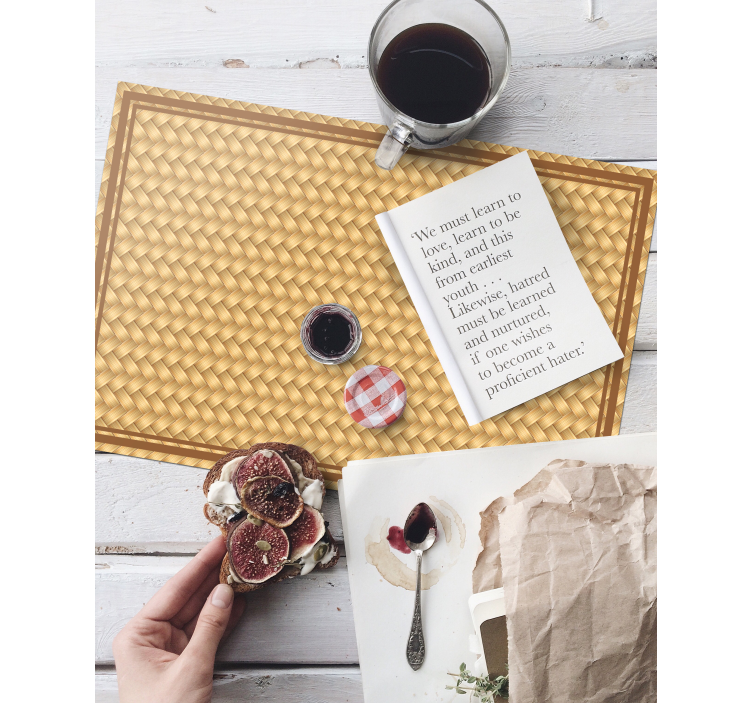 Set de table design imitation osier - TenStickers