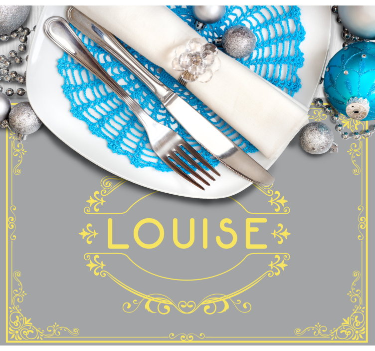 Set de table design nom affichage élégant - TenStickers