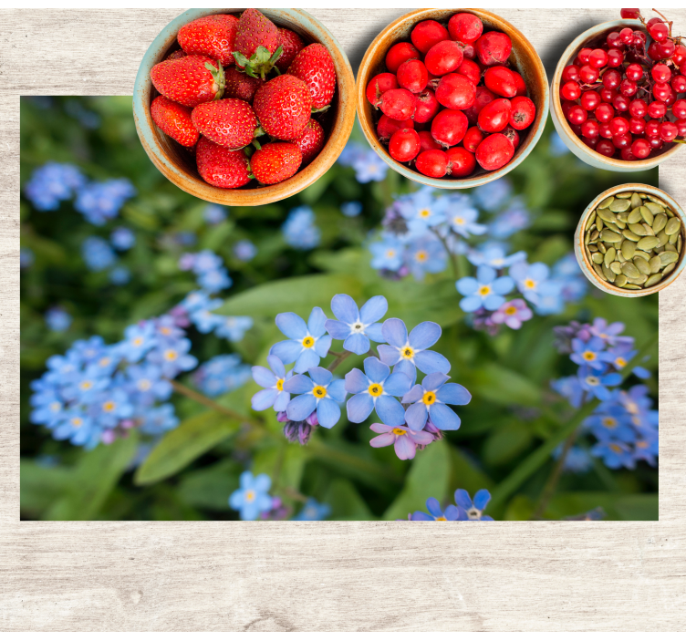 Set de table original composition florale délicate - TenStickers