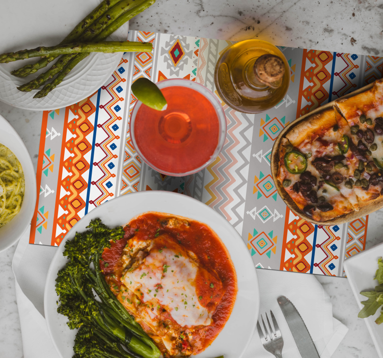 Set de table inspiration bohémienne multicolore - TenStickers