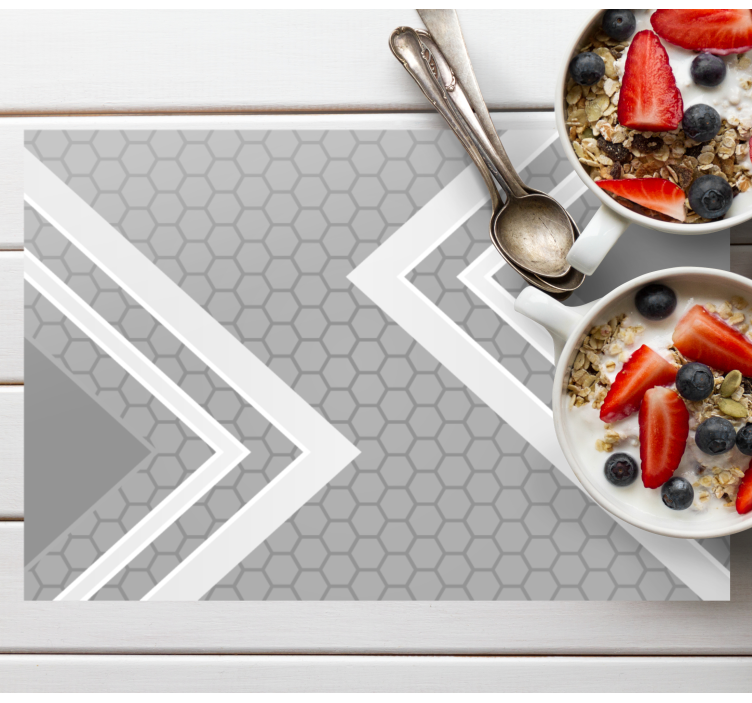 Set de table moderne avec motifs géométriques - TenStickers