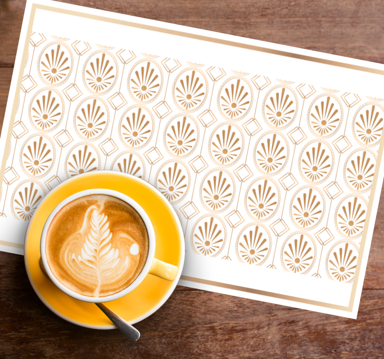 Set de table moderne Élément feuille Élégant - TenStickers