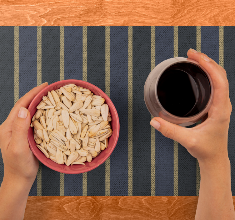 Set de table moderne en tissu rayé - TenStickers