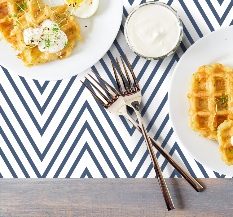 Set de table moderne motif chevron élégant - TenStickers