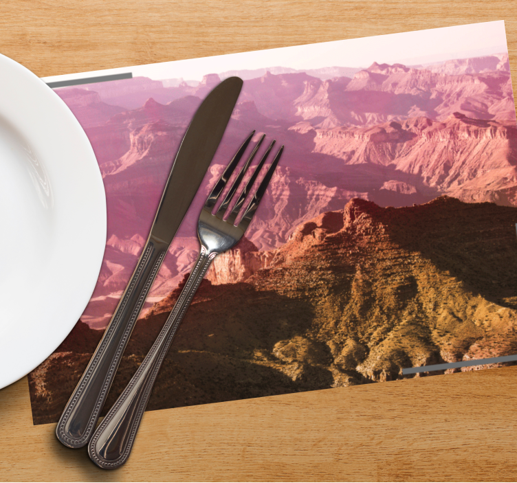 Set de table moderne paysage de montagne - TenStickers