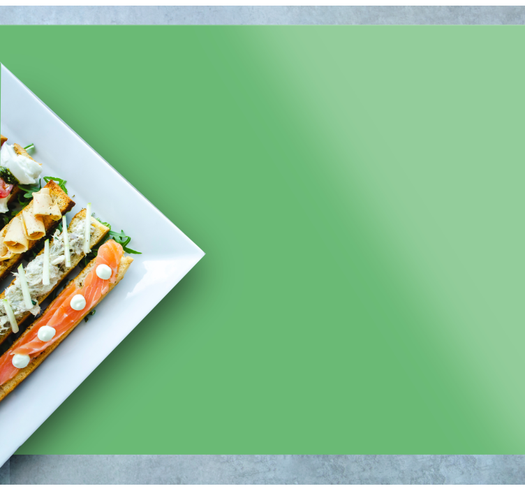 Set de table moderne plat en vert élégant - TenStickers