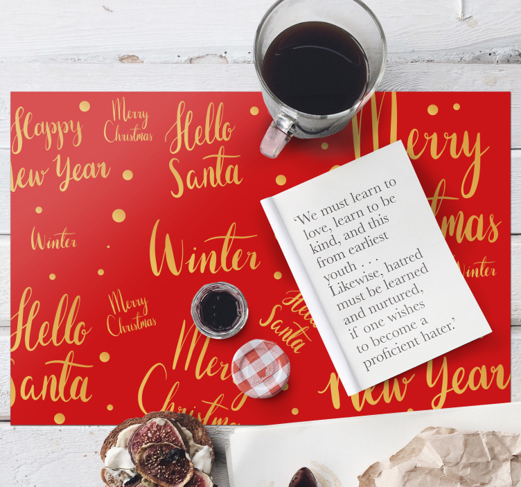 Set de table noël motifs de vœux festifs - TenStickers