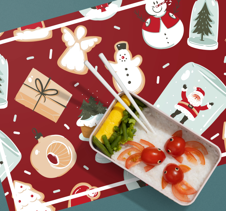 Set de table noël motifs festifs de fête - TenStickers