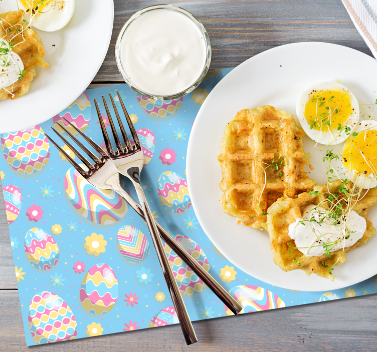 Set de table œufs de pâques - TenStickers
