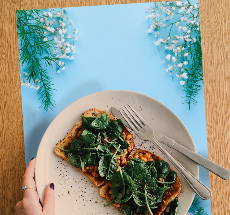 Set de table original accent floral - TenStickers