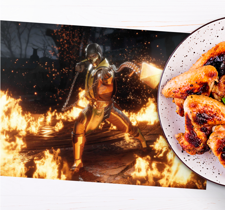 Set de table original action de personnage audacieux - TenStickers