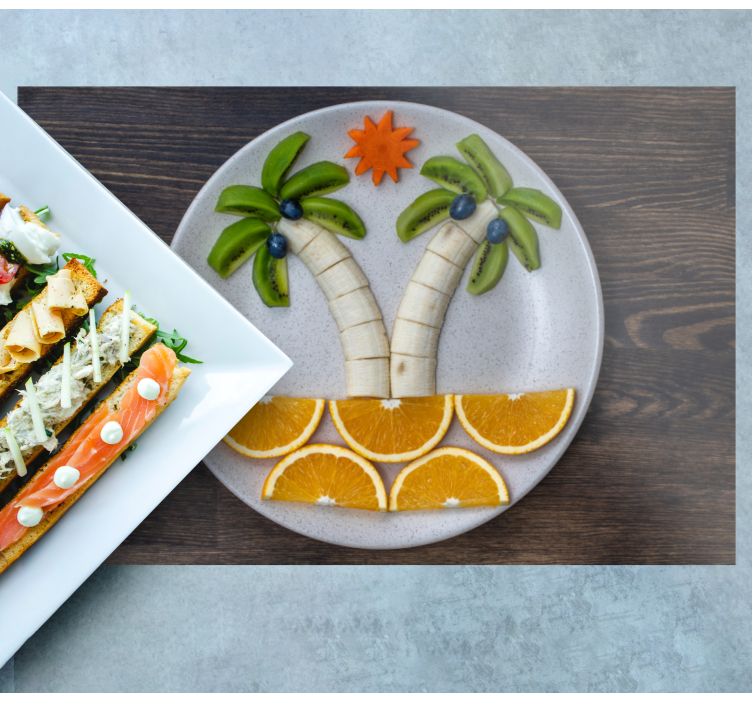 Set de table original arrangement de fruits tropicaux - TenStickers