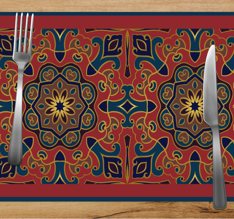 Set de table original arrangement floral complexe - TenStickers